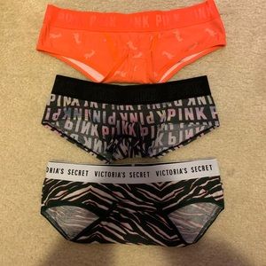 3 Pink and Victoria Secret Panties !